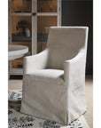 Coalesce - Manning Slip Covered Chair - Pearl Silver