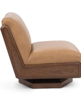 Myla - Swivel Accent Chair - Light Brown