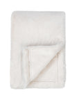 Throws - 50" x 70" TC Taiga Faux Fur Throw - Ivory