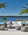 Bottega - Outdoor Ottoman, Special Order - Gray