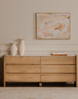 Lane - 6 Drawer Dresser - Natural