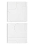 Contours - White Wall Decor (Set of 2)