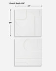 Contours - White Wall Decor (Set of 2)