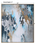 Stormy Seas - Seas Hand Painted Canvas - Blue