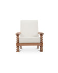 Ingrid - Accent Chair - Off White / Light Brown