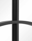 Rousseau - Iron Window Arch Mirror - Black