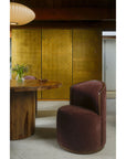 Rossi - Swivel Dining Chair - Berry / Purple