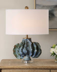 Ruffle Up - Table Lamp - Blue Green