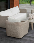 Sunset - Wicker Outdoor Sofa - Oatmeal / Oyster White