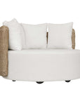 Sunset - Outdoor Round Swivel Day Bed - White