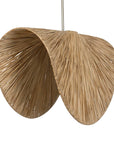 Bend - 1 Light Raffia Pendant - Light Brown