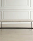 Halston - Upholstered Bench - White