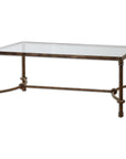 Warring - Iron Coffee Table - Dark Brown