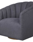 Cuthbert - Modern Swivel Chair - Dark Gray