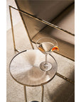 Modern - Fawn Martini Table - Pearl Silver