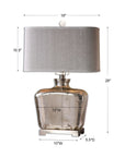 Molinara - Glass Table Lamp - Mercury