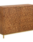 Jethro - Burl 2 Door Cabinet - Woodtone