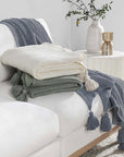 Veda - TC Throw - Sea Fog Blue