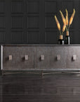 Melange - Keenan 5-Door Credenza - Dark Brown