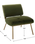 Knoll - Mid-Century Accent Chair - Green