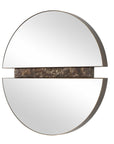 Hanover - Divided Round Mirror - Bronze / Brown
