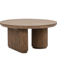 Vander - Solid Wood Round Coffee Table