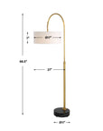 Huxford - Brass Arch Floor Lamp