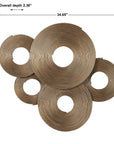 Ahmet - Rings Wall Decor - Gold