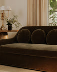 Rialto - Faux Mohair Sofa - Dark Green