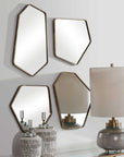 Linneah - Modern Mirrors (Set of 4) - Gold