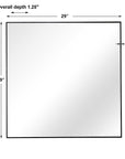 Alexo - Square Mirror - Black