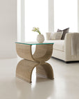 Melange - Lenny Woven End Table - Light Brown