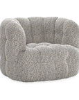 Walter - Upholstered Swivel Chair - Heathered Gray