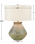 Natrone - Table Lamp - Brown,Gray,Green