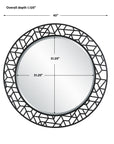 Mosaic - Metal Round Mirror