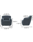 Stevie - Lounge Chair - Slate Blue
