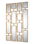 Kennon - Forged Rectangles Mirror - Gold