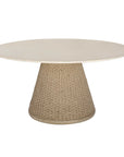Cardoso - Indoor-Outdoor Dining Table - Brown / White / Woodtone
