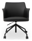 Morris - PVC Office Chair - Black