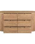 Theo - 6 Drawer Dresser - Light Brown