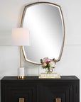 Varenna - Aged Vanity Mirror - Gold