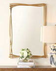Curved Branches - Mirror - Gold