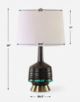 Foster - Black Glaze Table Lamp