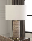 Cortado - Travertine Table Lamp