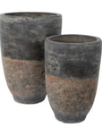 Emberwash - Planters (Set of 2) - Black / Brown