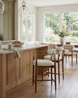 Moxie - Counter Stool - Walnut / White