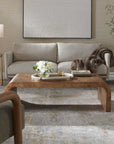Carraway - Burl Wood Coffee Table - Woodtone