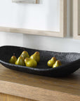 Ember - Weave Indoor-Outdoor Oblong Bowl - Black