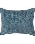 Bari - Velvet Sham - Stone Blue