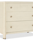 Archives - Raffia Three-Drawer Chest - Beige